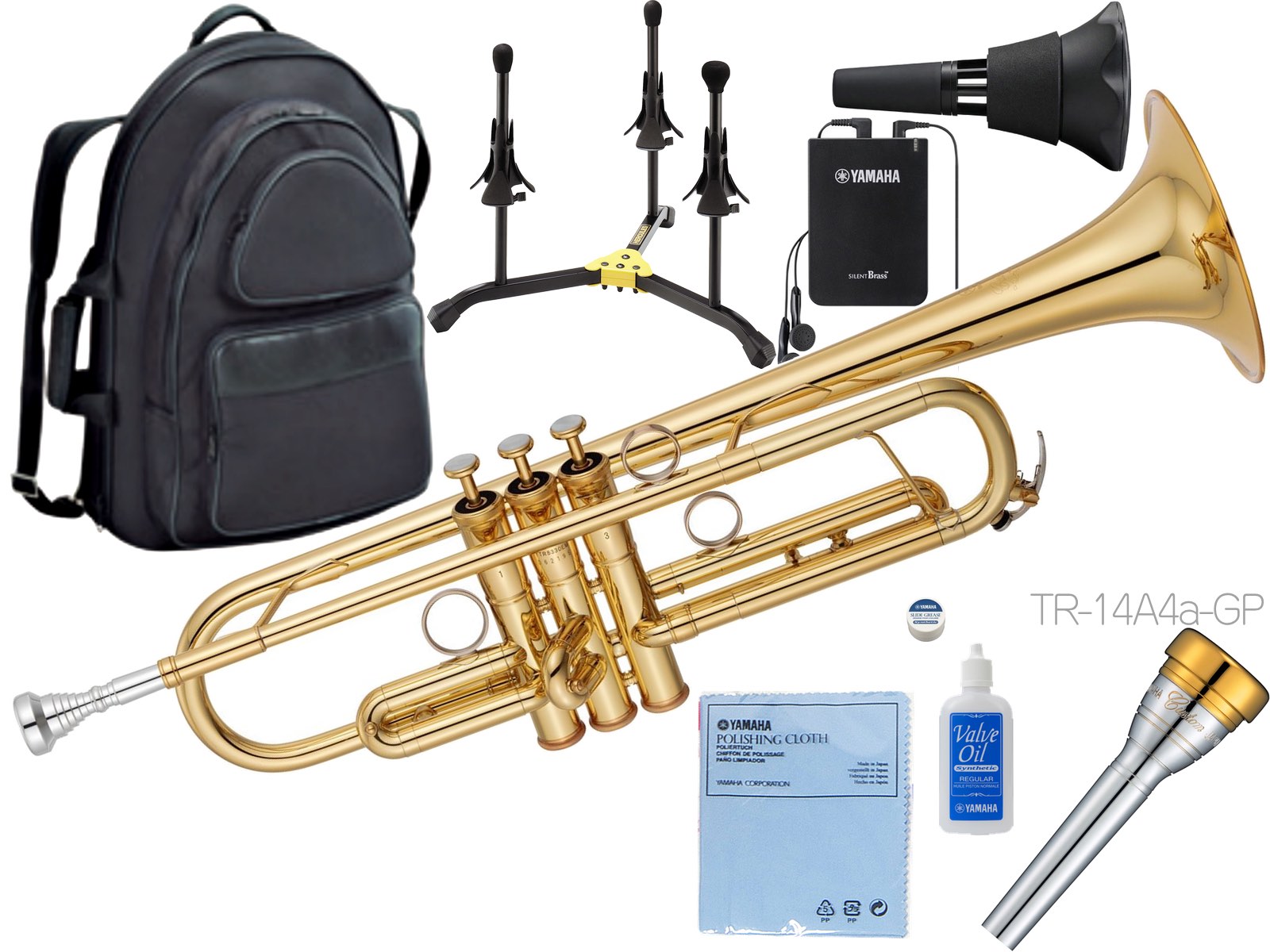 YAMAHA ( ヤマハ ) YTR-8330EM エリック ミヤシロ トランペット ラッカー イエローブラス 管楽器 B♭ Trumpets gold custom Eric Miyashiro セット B　北海道 沖縄 離島不可