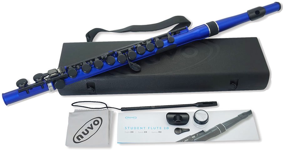 NUVO ( ヌーボ ) N235SFBB スチューデントフルート ブルー ブラック プラスチック フルート 管楽器 plastic Student …