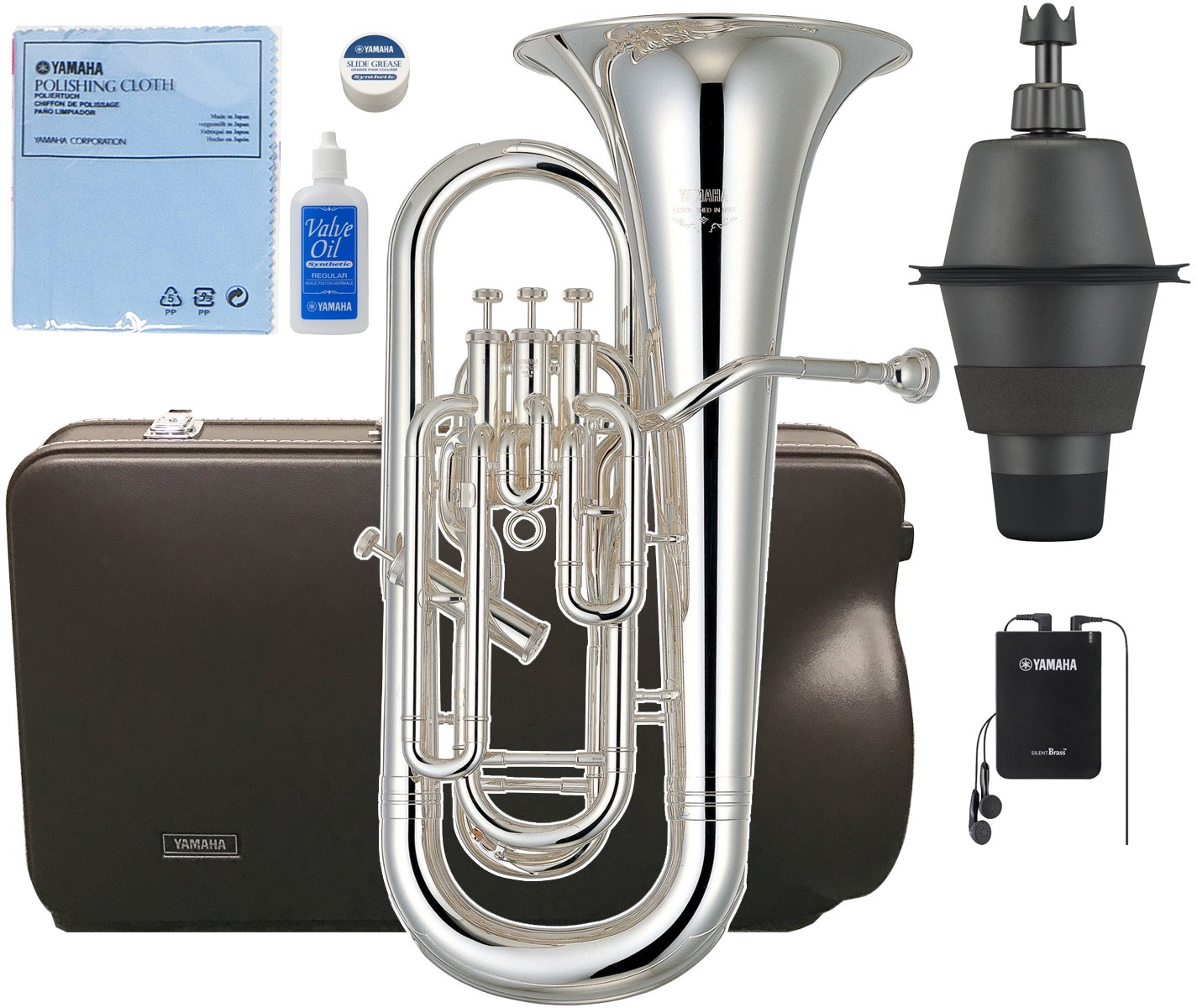 YAMAHA ( ヤマハ ) YEP-621S ユーフォニアム 正規品 銀メッキ 4ピストン 太管 Euphonium 本体 管体 日本製 管楽器 セ…