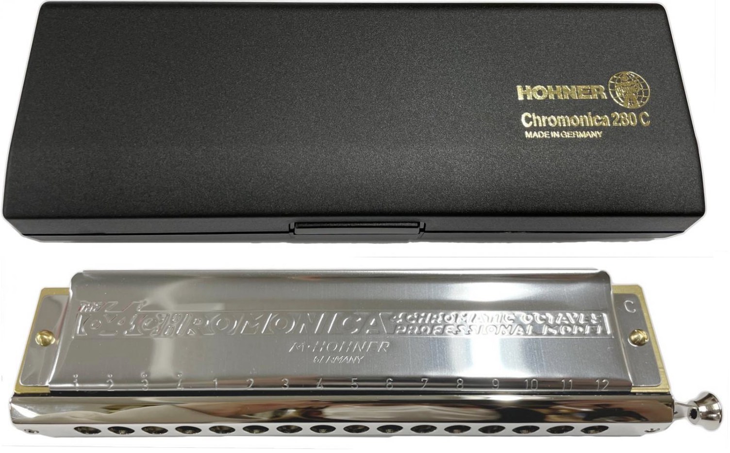 HOHNER ( ホーナー ) クロモニカ280 Chromonica 280 クロマチックハーモニカ 280/64 16穴 樹脂ボディ ハーモニカ Chromatic　北海道 沖..