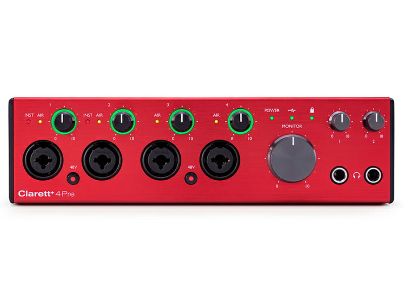 Focusrite ( フォーカスライト ) CLARETT+ 4Pre オーディオインターフェイス【取り寄せ商品 】