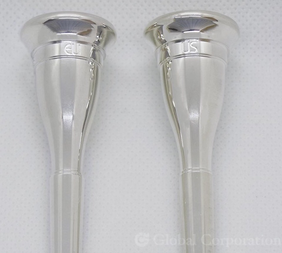 Laskey ラスキー FH75G US ホルン マウスピース 復刻版 アメリカンシャンク 銀メッ...