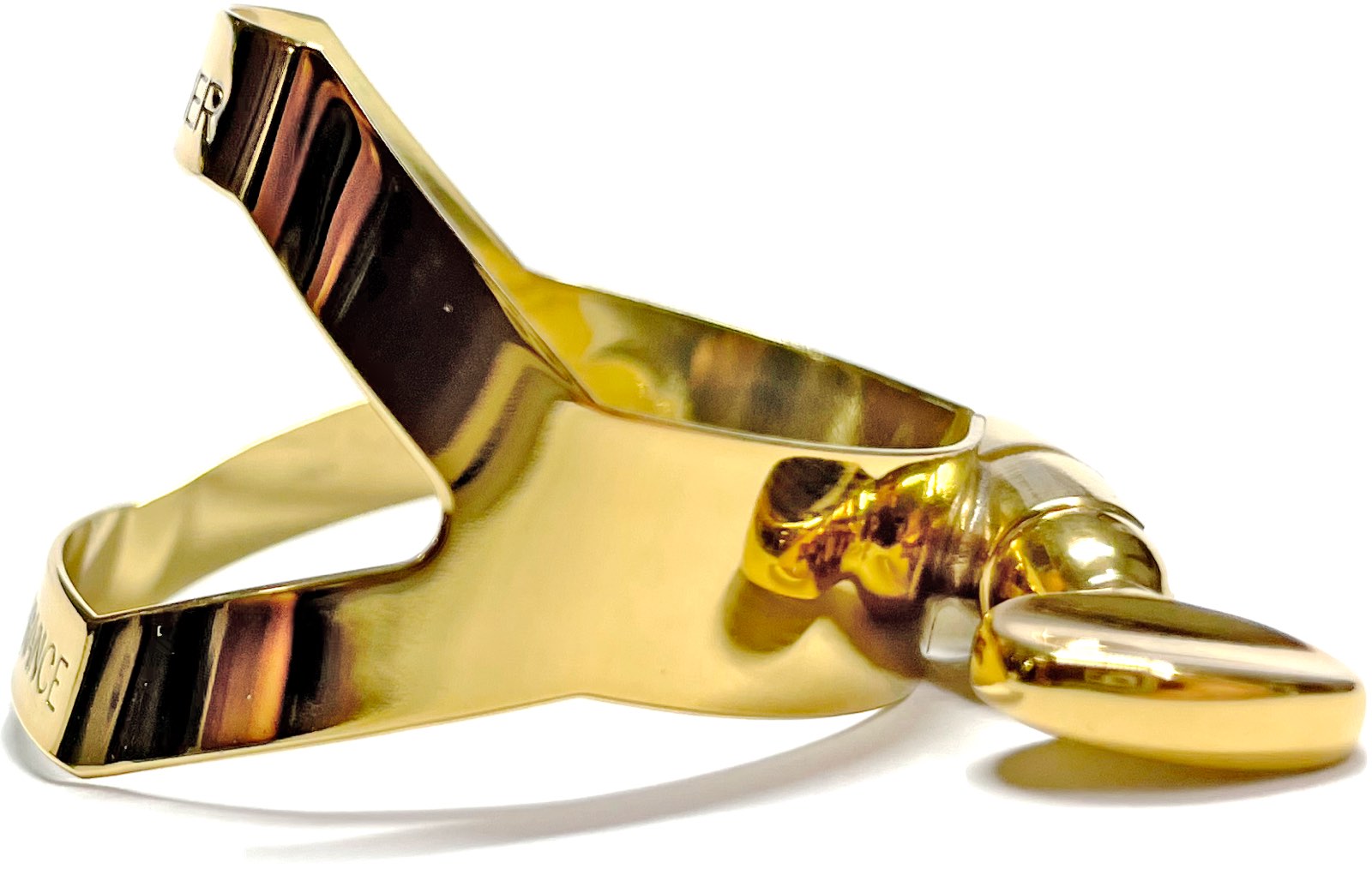 Henri Selmer Paris セルマー アルトサックス リガチャー ゴールドラッカー 1本ネ...