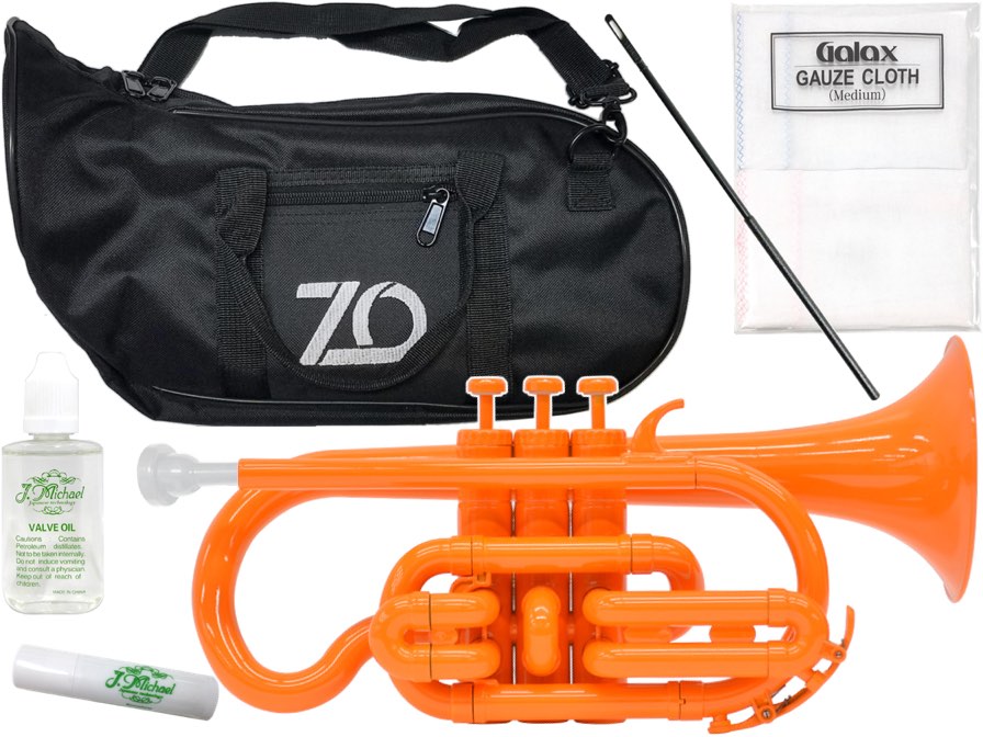 ZO ( ゼットオー ) コルネット CN-11 オレンジ アウトレット プラスチック 管楽器 cornet orange 楽器 バルブオイル …