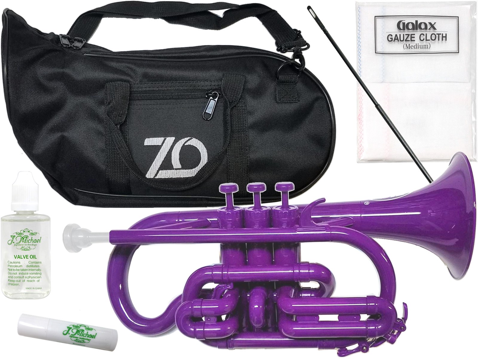 ZO ( ゼットオー ) コルネット CN-04 パープル アウトレット プラスチック 管楽器 cornet purple 楽器 バルブオイル …