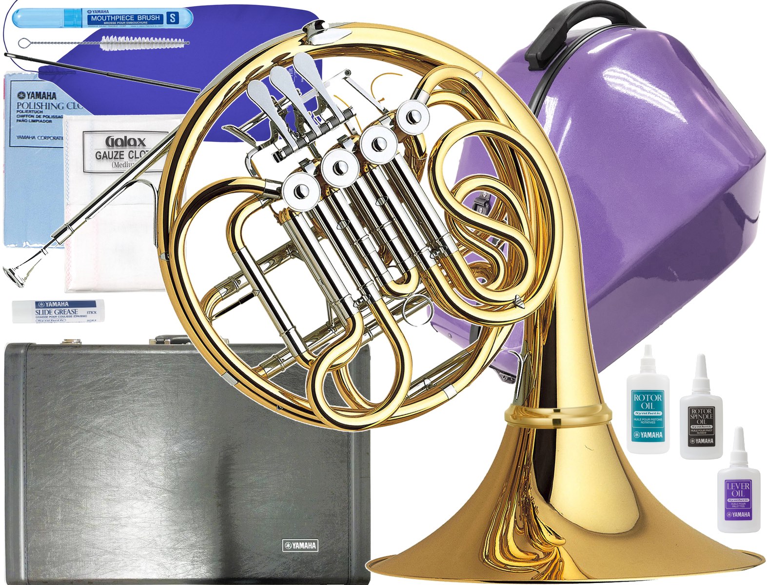 YAMAHA ( ヤマハ ) YHR-567D フレンチホルン デタッチャブル フルダブルホルン 管楽器 Full double French horn セミハードケース セット D　北海道 沖縄 離島不可 正規品 日本製 F/B♭ ホルン