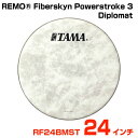 TAMA タマ REMO Fiberskyn Powerstroke 3 Diplomat RF24BMST バスドラム用フロントヘッド【RF24BMST】【5...
