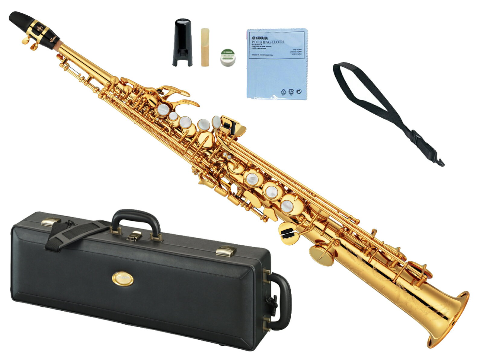YAMAHA ( ヤマハ ) YSS-82Z ソプラノサックス カスタムZ ラッカー ゴールド カーブドネック Soprano saxophone gold …