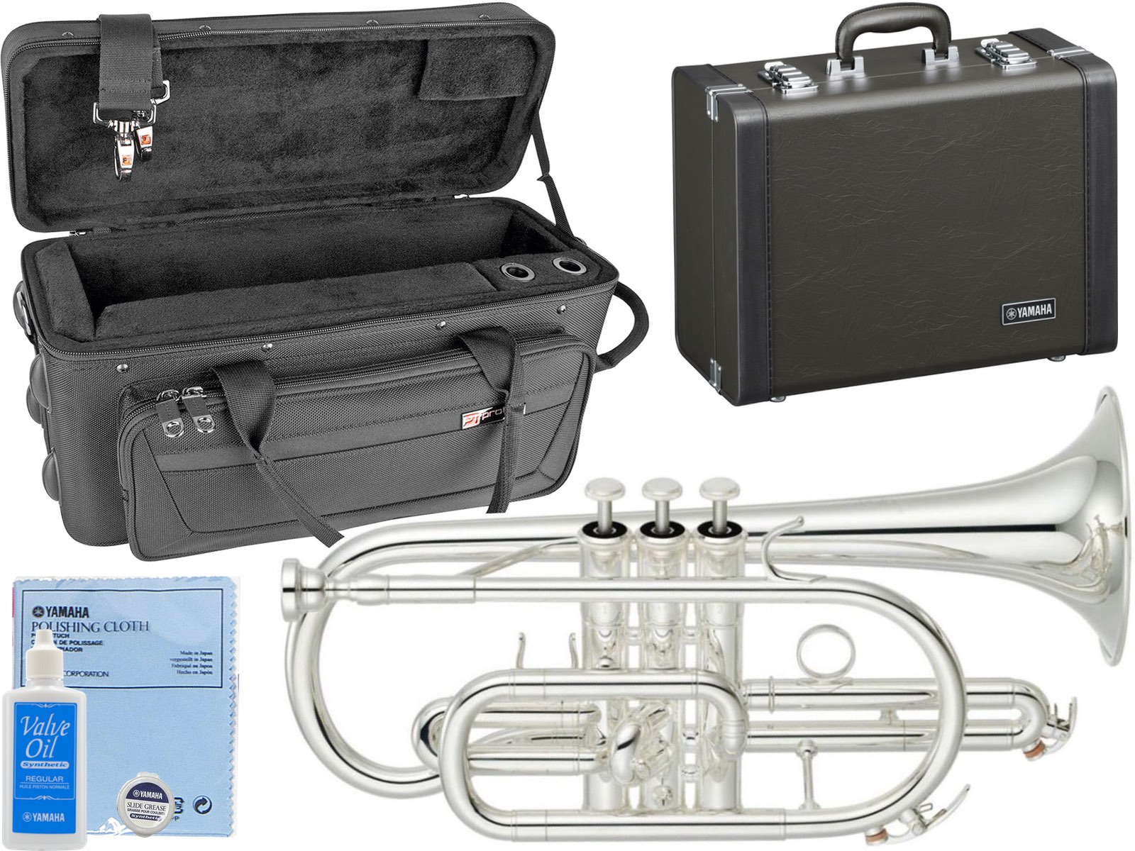 YAMAHA ( ヤマハ ) YCR-4330GSII コルネット 銀メッキ ゴールドブラス ショート 管楽器 B♭ YCR-4330GS-2 Cornet セミハードケース セット　北海道 沖縄 離島不可