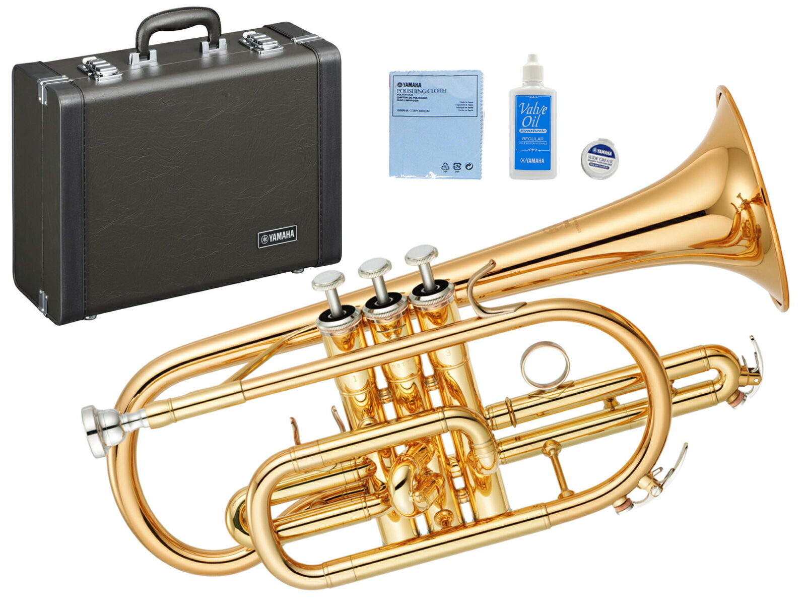 YAMAHA ( ヤマハ ) YCR-4330GII コルネット ラッカー ゴールドブラス ショート 管楽器 B♭ YCR-4330G-2 Cornet GOLD　…