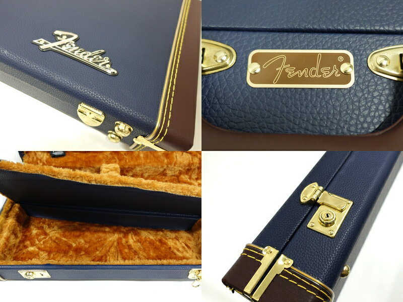 Fender ( フェンダー ) Classic Series Wood Case Strat / Tele Navy Blue エレキギター用 ハードケース ネイビー ブルー ストラトキャスター テレキャスター【WFC070 】 木製ケース 紺 青 3