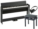 KORG コルグ 電子ピアノ デジタルピアノ C1 Air-WBK 純正高低自在椅子 セット ウッデン ブラック(2)