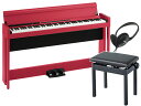 KORG コルグ 電子ピアノ デジタルピアノ C1 Air-RD 純正高低自在椅子 セット レッド(2)