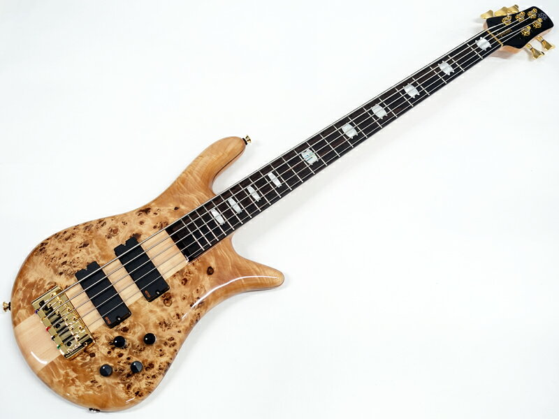 SPECTOR EURO 5 LX Poplar Burl Natural Gloss 【ヨーロッパ製 スペクター 5弦 ベース 】