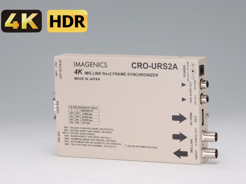 IMAGENICS ( イメージニクス ) CRO-URS2A ◆ 4K映像対応 HDMI信号同軸延長器 受信器【5月8日時点 在庫あり 】 ［ 映像 音声関連機器 ］