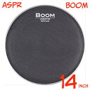aspr アサプラ BOOM BMBK14 ブラック 14インチ用 メッシュヘッド【BMBK14】【在庫有り 】 ドラム ヘッド メッシュ メッシュヘッド