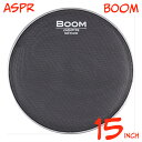 aspr アサプラ BOOM BMBK15 ブラック 15インチ用 メッシュヘッド【BMBK15】【在庫有り 】 ドラム ヘッド メッシュ メッシュヘッド