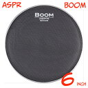 aspr アサプラ BOOM BMBK6 ブラック 6インチ用 メッシュヘッド【BMBK6】 ドラム ヘッド メッシュ メッシュヘッド