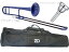 ZO ( ゼットオー ) TTB-10 テナートロンボーン ダークブルー アウトレット プラスチック 細管 tenor trombone BLUE ヤマハマウスピース セット D　北海道 沖縄 離島不可