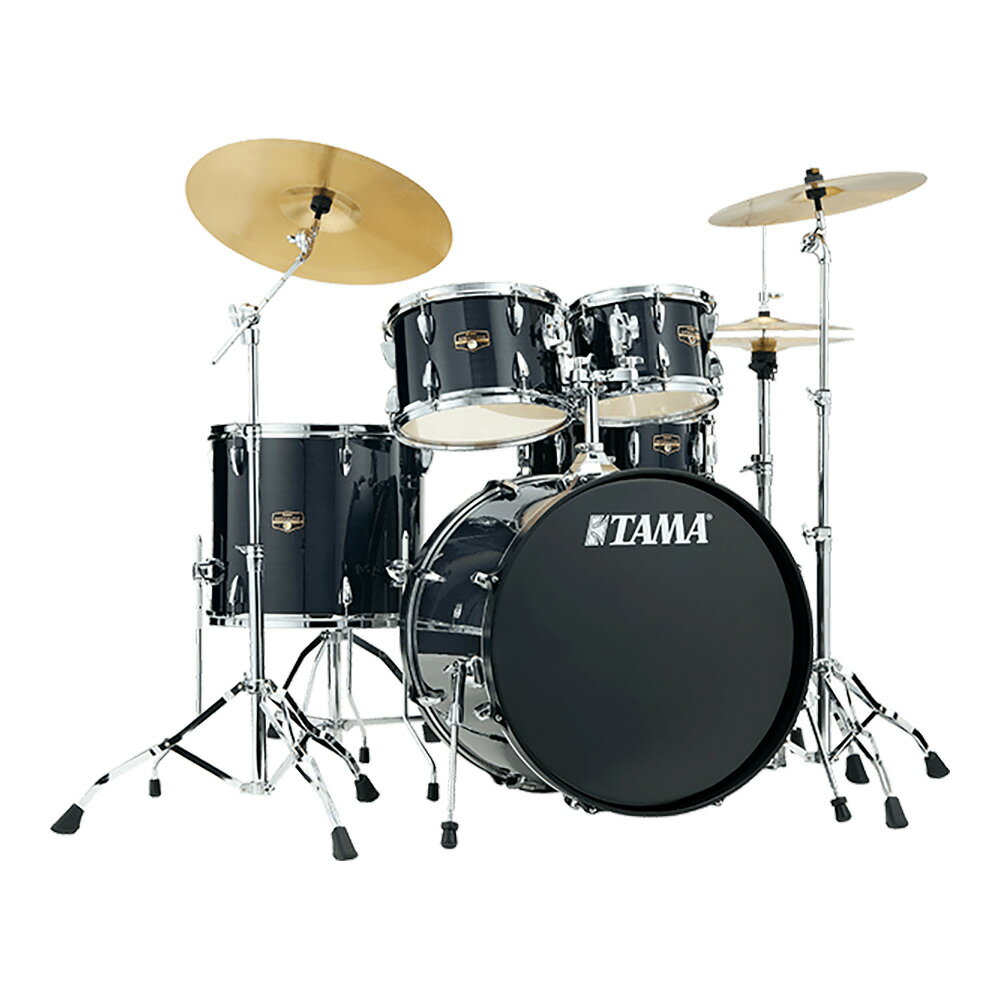 TAMA ( タマ ) ドラムセット Imperialstar IP52H6RC #HBK 22"BD シンバル付 一括セット インペリアルスター ドラム 初心者 エントリー 安い フルパッケージ 部室 ドラムセット