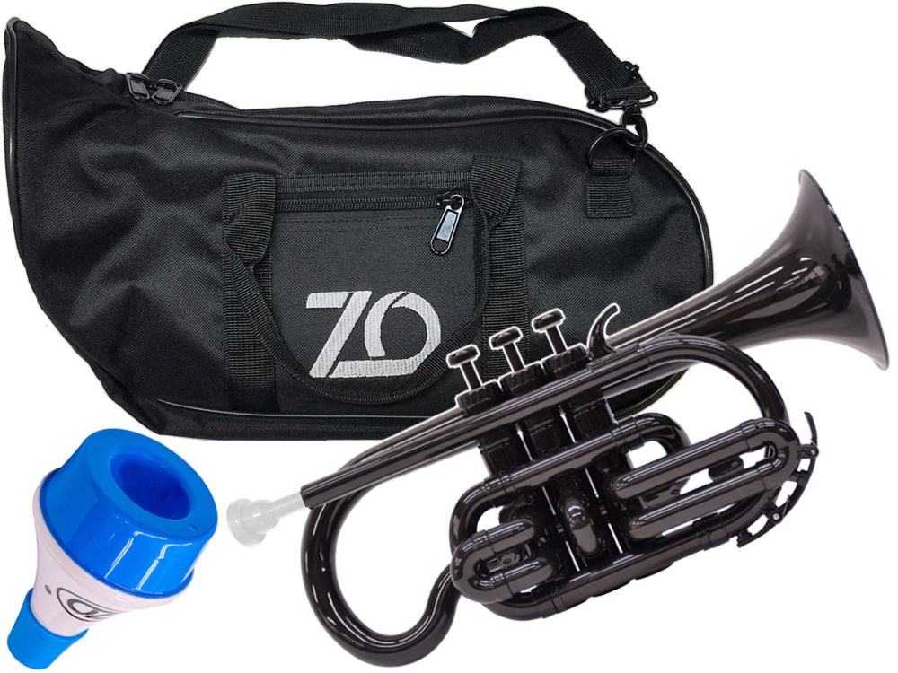 ZO ( ゼットオー ) コルネット CN-05 ブラック 調整品 新品 アウトレット プラスチック 管楽器 本体 cornet Black 楽…