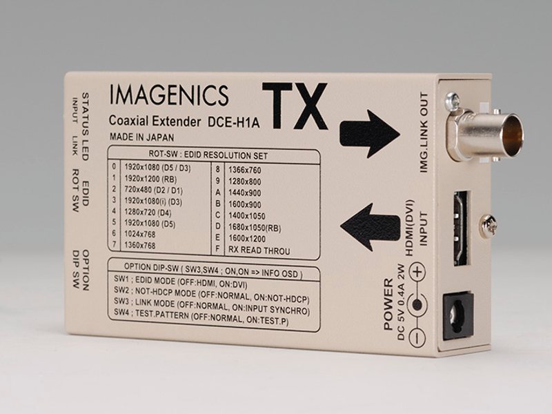 IMAGENICS ( イメージニクス ) DCE-H1ATX ◆ HDMI(DVI)信号同軸延長器・送信器 ［ 映像・音声関連機器 ］