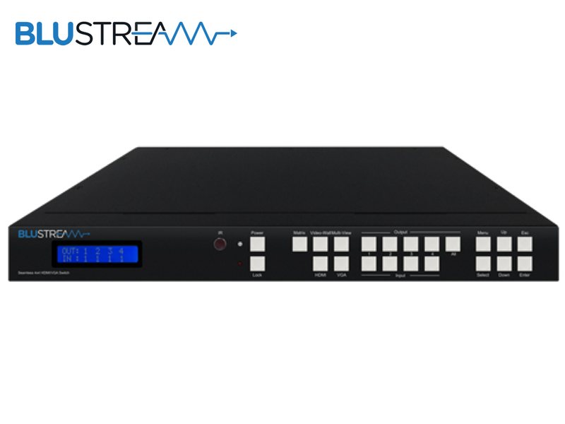 Blustream ( ブルーストリーム ) MX44VW 4入力4出力HDMI/VGAマルチビューワ&マトリックススイッチャー