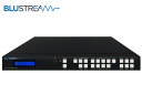 《 4入力4出力HDMI/VGAマルチビューワ&amp;マトリックススイッチャー&nbsp; 》 ◆ Blustream ( ブルーストリーム ) MX44VW［ 商品説明 ］ ・3つの動作モード 　- マルチビューモード（10種類のレイアウト） 　- ビデオウォールモード（2x2、4x1、1x4） 　- マトリックスモード（4入力4出力） ・シームレス切換 ・HDMI入力 x 4/VGA入力 x 4 ・最大4K@30対応（HDMI入力）/ 最大WUXGA対応（VGA入力） ・EDIDエミュレータ機能 ・PCM 2chオーディオ入出力対応 ・IR信号ルーティング機能（4入力4出力） ・多様な制御方法 　- 本体ボタン/IRリモコン/ウェブGUI/RS-232 ・EIAラックマウント1U対応 MX44VWは、マルチビューワ、ビデオウォール、シームレスマトリックススイッチャーの3つの出力モードを搭載する4入力4出力マトリックスデバイスです。 最大4K@30（10.2Gbps）対応のHDMI入力4系統と、最大1920x1200（WUXGA）対応のVGA入力4系統にVGA用の音声入力端子を搭載。出力系統には4系統のHDMI出力端子を搭載し1080p60固定フォーマットでスケーリング出力します。 本機ではユーザーが用途に応じて3つの動作モードから任意のモードを選択することが可能です。 マルチビューモードでは、HDMI出力端子からマルチビュー画面を出力することができます。マルチビュー画面は表示するソース選択や画面分割方法を含め計10種類のレイアウトから選択可能で、セキュリティなどの監視用途に最適です。 ビデオウォールモードでは、任意の入力ソース1つを2x2、4x1、1x4のレイアウトでビデオウォール出力します。ベゼル調整機能を搭載し、出力先の液晶ディスプレイのベゼル部分を考慮した構成が可能。デジタルサイネージや展示会場などで複数ディスプレイに映像を大きく表示したい場面でご活用いただけます。 マトリックスモードでは、入力された各信号を任意の出力端子へ割当て、切換・出力することが可能です。切換は黒画面表示無しのシームレス対応で、コントロールルームや放送局の調整室などでご利用いただけます。 各種ソース選択や設定は、本体前面パネルのボタンや付属リモコン、TCP/IP経由での本体ウェブGUI制御が可能なほか、IR信号、RS-232経由でのサードパーティーコントロールシステムとの統合が可能です。 本体には排熱性の優れた金属製筐体を採用し付属のブラケットで19インチEIAラックマウント規格1Uでのラック取付けが可能です。 MX44VWは、講演会場や会議室、教室、展示会場、ホテル宴会場、結婚式場、デジタルサイネージ、オフィスエントランスのプロジェクション、セキュリティやコントロール室の監視用などに最適なシームレスマトリックスデバイスです。 &nbsp; 製品型番 MX44VW 最大伝送帯域 10.2Gbps HDR 非対応 CEC 非対応 ARC 非対応 HDCP Rev 1.4 EDID 本体MENUボタン、付属IRリモコン、ウェブGUI、RS-232にて設定 最大対応入力解像度 HDMI 3840x2160 @30Hz / 4096x2160 @30Hz ※1 VGA 1920x1200 60Hz 出力解像度 1080p60Hz（固定） 音声チャンネル PCM 2ch（入力/出力） IRパススルー 対応（双方向） 入力端子 映像 HDMI タイプA x4 / VGA D-sub 15ピンx4 音声 3.5mmステレオミニジャックx4 ※2 出力端子 映像 HDMI タイプA x4 音声 - その他端子 3.5mmステレオミニジャックx5（IR受信ケーブル用）/ 3.5mmモノラルミニジャックx4（IR送信ケーブル用） 入力電源 DC 12V / 5A 消費電力 最大 17W 動作温度 0℃ 〜 40℃ 保存温度 -20℃ 〜 60℃ 動作/保存湿度 10% 〜 90%（結露なきこと） 本体寸法 440 mm x 180 mm x 45 mm （突起物を除く） 本体重量 約2,800g 同梱物 本体 x1 /IRリモコン x1 /IR受信ケーブル x5 /IR送信ケーブル x4 /ACアダプター x1 / 電源ケーブル x1 /専用ラックマウントブラケット x2（ネジx8） /注意事項・保証書 x1 製品保証 ご購入から3年間 適合認証 FCC/CE/PSE（ACアダプターのみ）/RoHS ※1これらの4K入力解像度は、パソコンにPC設定専用アプリケーションをインストール後、本機とRS-232で接続してEDIDファイルを読込保存しないと使用できません。 ※2 3.5mmミニジャック端子から入力される音声は、VGAを選択すると出力されます。 ※ 全ての機器との動作を保証するものではありません。 ※ 外観、および各仕様につきましては予告なく変更する場合がございます。予めご了承ください。 ※ 画像は全てイメージです。　