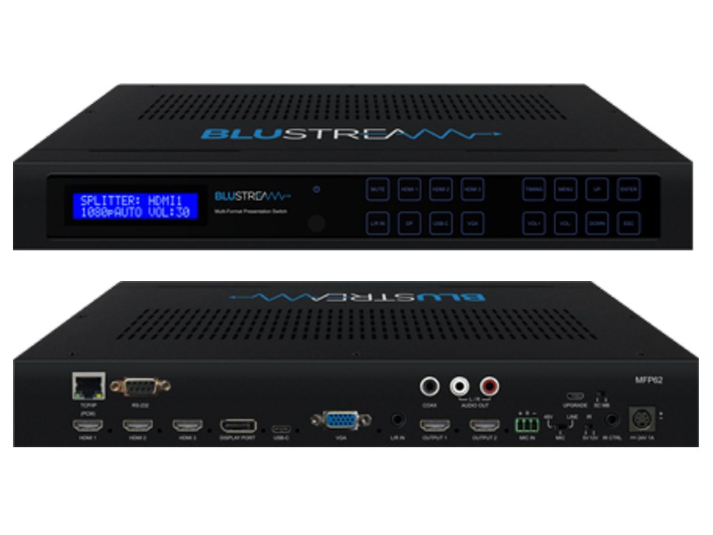 Blustream ( ブルーストリーム ) MFP62 6入力2出力マルチフォーマット対応プレゼンスイッチャー