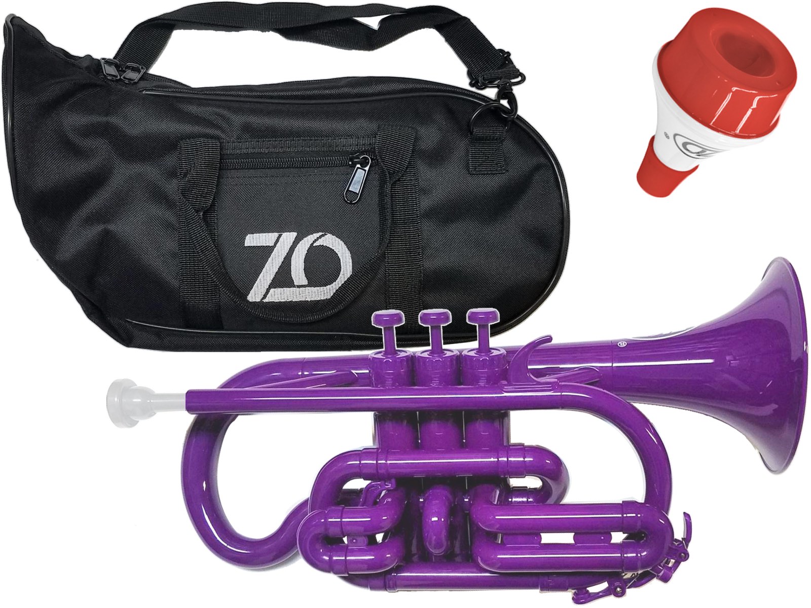 ZO ( ゼットオー ) コルネット CN-04 パープル 調整品 新品 アウトレット プラスチック 管楽器 cornet purple 楽器 …