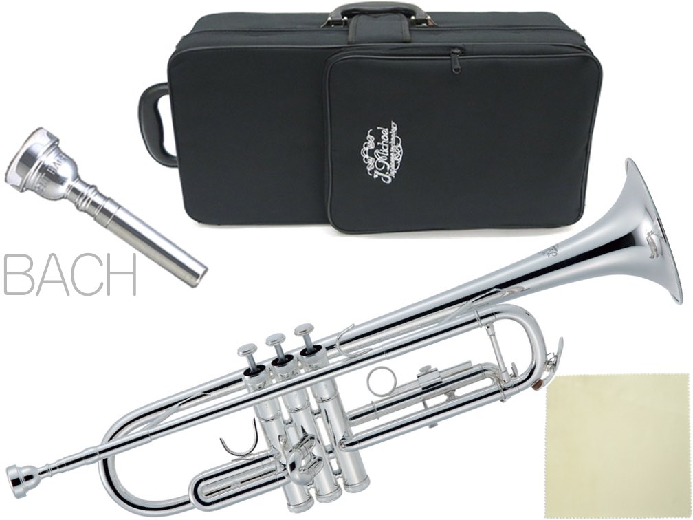 J Michael ( Jマイケル ) TR-430S トランペット アウトレット 銀メッキ レッドブラス マウスパイプ 管楽器 B♭ Trumpet BACHマウスピース セット B　北海道 沖縄 離島不可