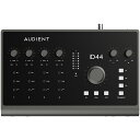 20in / 24out USB オーディオ・インターフェイス iD44mkIIさらに進化したベストチョイス Audientが送り出すもっともパワフルなオーディオ・インターフェイスが、さらに進化を遂げました。 最新世代のiD44は、落ち着いたスモークグレーのボディに、向上したオーディオ・パフォーマンスを備え、さらに便利な機能も追加されました。 今回iD44mkIIに追加されたループバック機能とデュアル・ヘッドフォン出力は、4つのAudientコンソール・マイクプリ、最高クラスのコンバーター、拡張性を高めるADAT入出力、バランス・インサートと組み合わせることで、Audientが誇るスタジオ・コンソール級のオーディオ・パフォーマンスをデスクトップにもたらします。 ・4系統のClass-A Audientコンソール マイク・プリアンプ ・24-bit / 96kHzクラス最高品位のAD / DA コンバーター ・デジタル拡張が可能な2系統 ADAT入出力 ・2系統のディスクリートJFET楽器入力 ・2系統のバランス・インサート ・専用DAC採用、高電流型のヘッドフォン・セクション ・独立ステレオ・ヘッドフォン出力 ・独立デュアル・ステレオ・ヘッドフォン出力 ・メイン＆Alt出力 ・ループバック機能 ・スクロール・コントロール ・ユーザー設定可能な3ファンクション・キー ・トークバック、Dim &amp; Cutコントロール ・+48V、Pad、HPFスイッチ ・超ローレイテンシーのDSPミキサー ・ワードクロック出力 ・スタンドアローン動作対応 ・USB 2.0対応 ・フルメタル筐体 ・パワースイッチ ・豊富なバンドル・ソフトウェア＆プラグイン ・ARC フリー・バンドル・ソフトウェア＆プラグイン ・Mac M1 &amp; M1 Pro &amp; M1 Max 対応 ・Mac OS10.11.6 以降対応（OS 12.X Monterey対応） ・Windows 7 以降対応（windows 11対応） ※最新のドライバーをお使いくださいプロ仕様のサウンドを誰にでもClass-A Audientコンソール マイク・プリアンプ すべてのiDインターフェイスは、Audient社が誇る名機ASP8024-HEレコーディングコンソールと同じディスクリート回路設計のマイクプリアンプを備えています。 ノイズと歪みを極限まで抑え、音にクラシックなアナログサウンドの暖かみをもたらします。 それら4つのマイク・プリが、プロフェッショナルスタジオと遜色ないサウンドクオリティをお届けします。この上なくクリアな音像を正確にキャプチャークラス最高品位のコンバーター 驚異的な126dBものダイナミックレンジを実現した最高品位コンバーターは、原音が持つ自然な響きを損なうことなく、細かなニュアンスや音像まで捉えることができるため、いつものミックス作業の精度がグレードアップします。録音を再生した瞬間に、驚きの明瞭さでネクストレベルのDTMを体験できます。 iD44mkIIのさらに向上したADCパフォーマンスは、ADCのTHD+N値を9dBも大幅に改善し、ノイズや歪みも少なく、ピュアでクリーンなオーディオを提供します。高い拡張性が広げる音の可能性2系統のADAT入出力 iD44mkIIなら、あなたのスタジオをもっと複雑で大きなアンサンブルもレコーディングできる環境に再構築することができます。 2つのオプティカル入出力を搭載したiD44mkIIには、豊富な拡張オプションが備わっています。 ADATとSPDIFの両方をサポートし、最大16チャンネルのマイクプリアンプを追加してI/Oが強化できます。外部ハードウェアも接続可能2系統のバランスインサート お気に入りのシグナルプロセッサーを接続して、理想的なシグナルチェーンを作ることができます。 クリーンな信号経路を備えたADコンバーター用のライン入力として2つのリターン入力を使用できるため、外部機器からの信号をこの1台でコントロールすることができます。ループバック機能無限の可能性をサポート 新たに搭載されたループバック機能は、複数のオーディオソースを同時に制御できます。 コンピューター上の複数のアプリケーションからの再生とマイク入力信号を同時に録音して、ストリーミングソフトに送信するオーディオをカスタマイズできます。 この機能はコンテンツクリエイター、ポッドキャスター、ストリーマーに最適です。 ループバック機能はソフトウェアミキサー上で操作します。あらゆる実用的なシナリオに合わせて6つの異なるオプションからループバックソースが選択できます。 ※上記製品仕様は2023年01月時点のものです。 随時更新するよう努めてはおりますが、最新状況は常に変動するため合わせてメーカーでもご確認下さい。