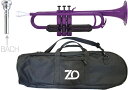 ZO ゼットオー トランペット TP-04BK パープル アウトレット プラスチック 管楽器 trumpet purple BACHマウスピース セット C 北...