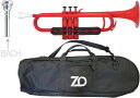 ZO ゼットオー トランペット TP-01BK レッド アウトレット プラスチック 管楽器 trumpet RED BACHマウスピース セット C 北海道 沖...