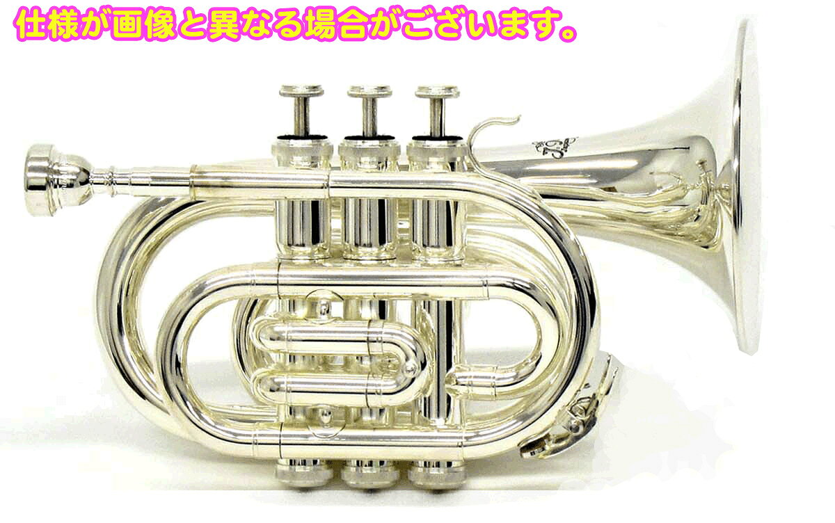 ワタナベ楽器 楽天SHOPのJ Michael Jマイケル 3年保証 TR-400PSL ポケットトランペット 新品アウトレット 銀メッキ シルバー B♭ 管楽器 セットF　以下対応不可 北海道 沖縄 離島 同梱 代引き｜アングル2