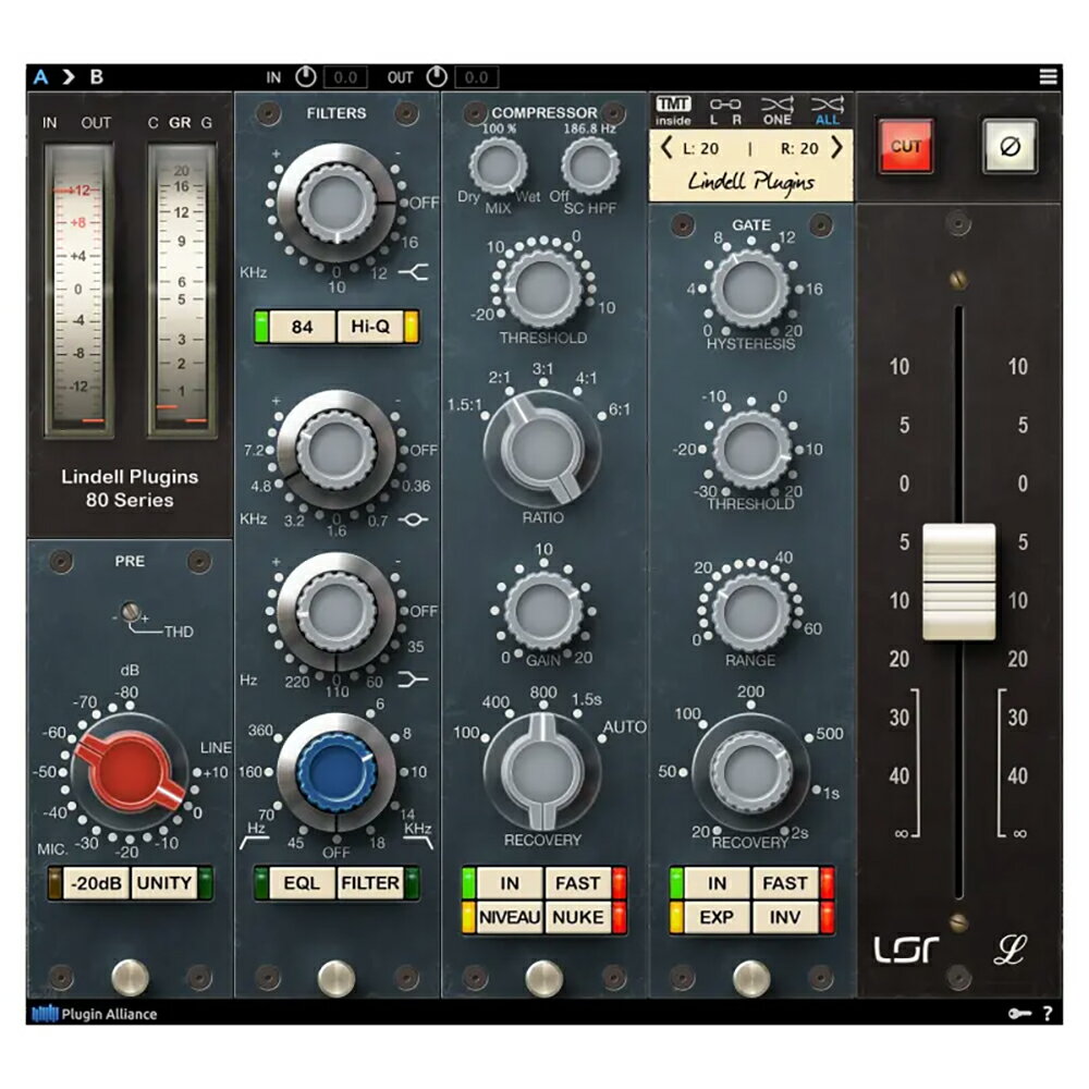 Plugin Alliance ( プラグインアライアンス ) Lindell Audio 80 Series プラグインエフェクト チャンネルストリップ