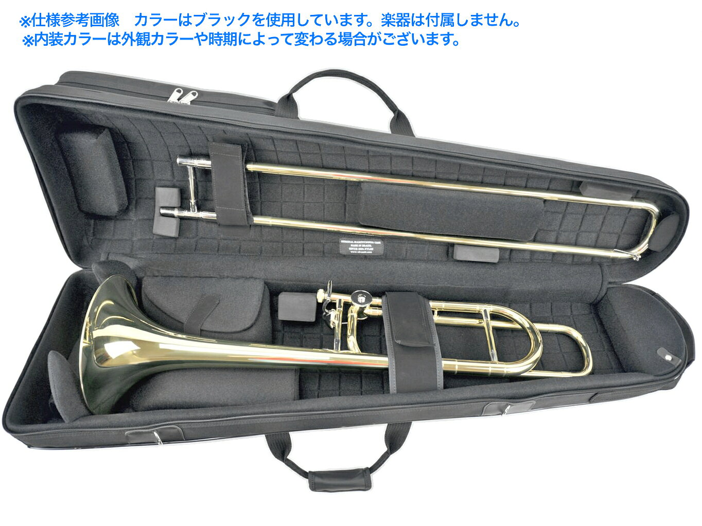 ワタナベ楽器 楽天SHOPのMarcus Bonna マーカスボナ MBTTB RD トロンボーン ケース レッド RED テナー テナーバス トロンボーン リュック セミハードケース　以下対応不可 北海道 沖縄 離島 代引き｜アングル3