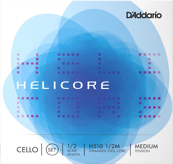 D'Addario ( ダダリオ ) H510 1/2M HELICORE チェロ弦 4本 セット ヘリコア 2分の1 Cello Strings set MEDIUM TENSION　北海道 沖縄 離..