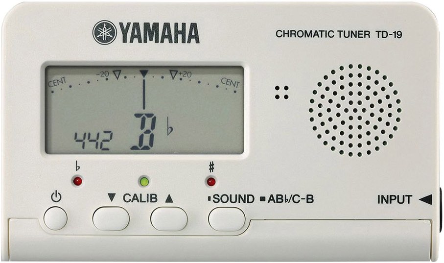 【メール便出荷品】 YAMAHA ( ヤマハ ) TD-19WH クロマチックチューナー ホワイト 楽器 吹奏楽 ブラスバンド オーケストラ 音合わせ チューニング chromatic tuner 北海道 沖縄 離島不可