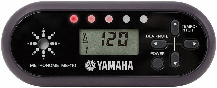 【メール便出荷品】 YAMAHA ( ヤマハ ) ME-110BK ブラック 電子 メトロノーム 軽量 スリムタイプ ME-110 electronic metronome BLACK　北海道 沖縄 離島不可