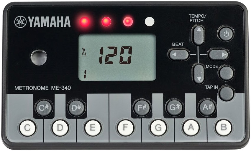 YAMAHA ( ヤマハ ) ME-340PF 電子 メトロノーム キーボード感覚 ワンプッシュ 発音ボタン付き electronic metronome 北海道 沖縄 離島不可