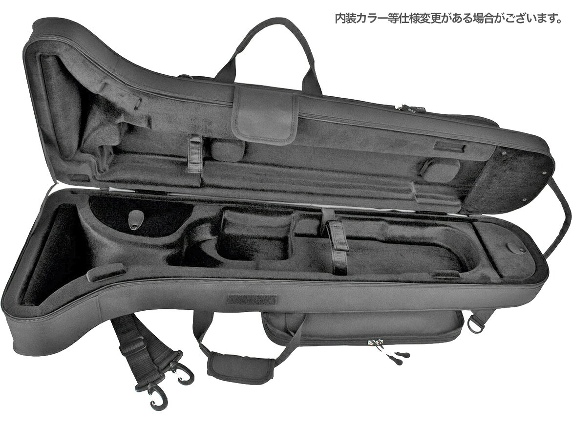 ワタナベ楽器 楽天SHOPのPROTEC プロテック MX306CT テナー テナーバストロンボーン ケース ブラック 軽量 セミハード ショルダー リュック 管楽器 Tenor bass Trombone case 北海道 沖縄 離島不可｜アングル2