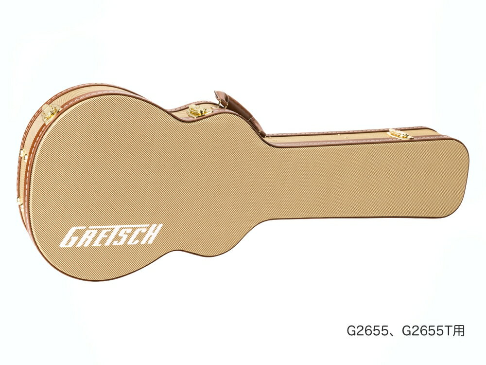 GRETSCH グレッチ G2655T Tweed Case エレキギター ハードケース ツイード Streamliner G2655 G2655T セミアコ 木製ケース