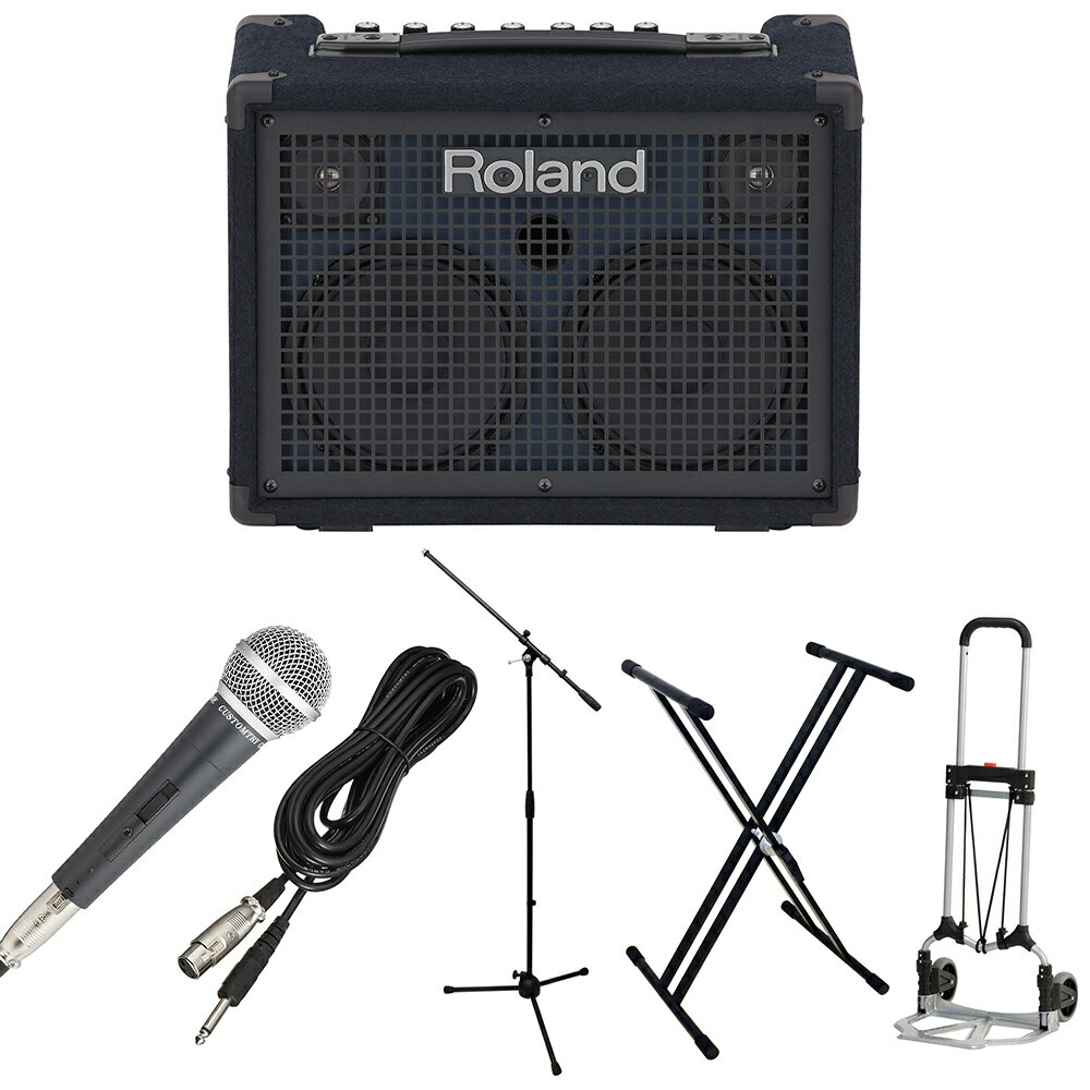 Roland ( ローランド ) Roland キーボーアンプ KC-220 ストリートライブセット 30W ステレオ アンプ 出力 バッテリー駆動【台数限定特価 】