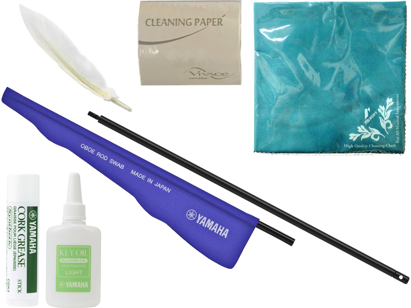 【メール便出荷品】 オーボエ お手入れセット スワブ キイオイル KOL3 グリス クロス 掃除用 小羽根 管楽器 お掃除 アクセサリー oboe セット C ...