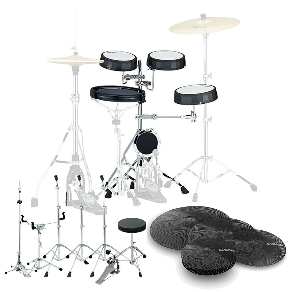 TAMA タマ 新感覚 練習パッド TTK5S 消音シンバル付き練習セット【TTK5S】【在庫有り 】 ドラム 自宅 練習 打感 シェル鳴り 生ドラム練習