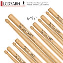 Los Cabos 6ペアセット LCD7ARH レッドヒッコリー【LCD7ARH】【在庫有り 】 ドラム スティック