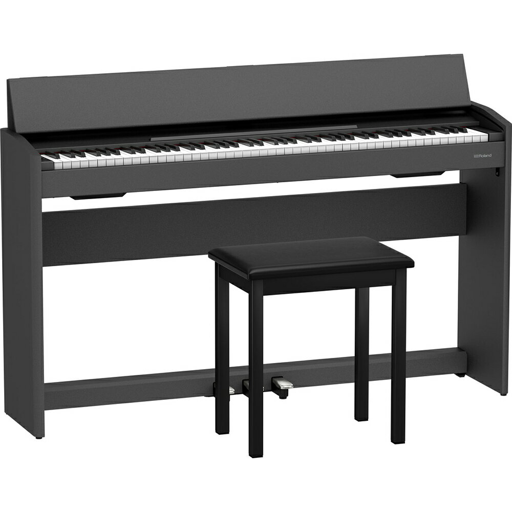 Roland ( ローランド ) 電子ピアノ F107-BK ブラック 88鍵盤 ピアノタッチ 据え置きタイプ【受注後納期連絡／代引き…
