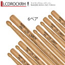 Los Cabos 6ペアセット LCDROCKRH レッドヒッコリー【LCDROCKRH】 ドラム スティック