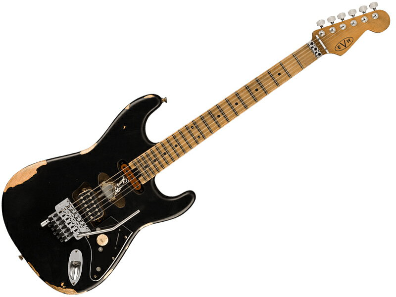 EVH イーブイエイチ Frankenstein Relic Black エディ・ヴァンヘイレン フランケン ブラック レリック エレキギター【 梅雨特価 】